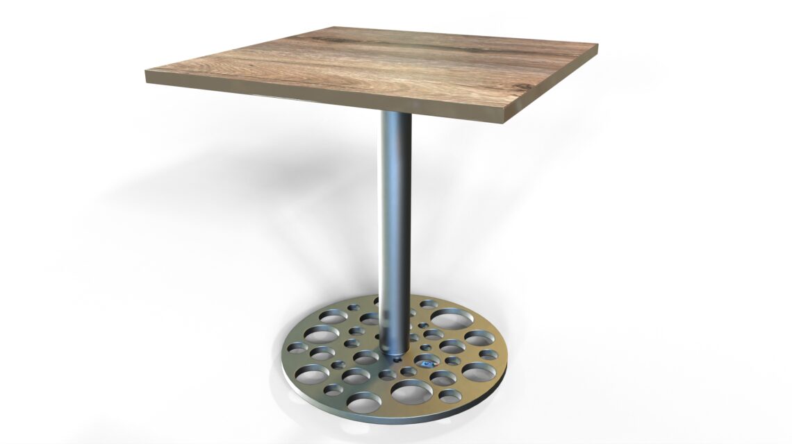 Base pedestal para mesa 55x55 Alma