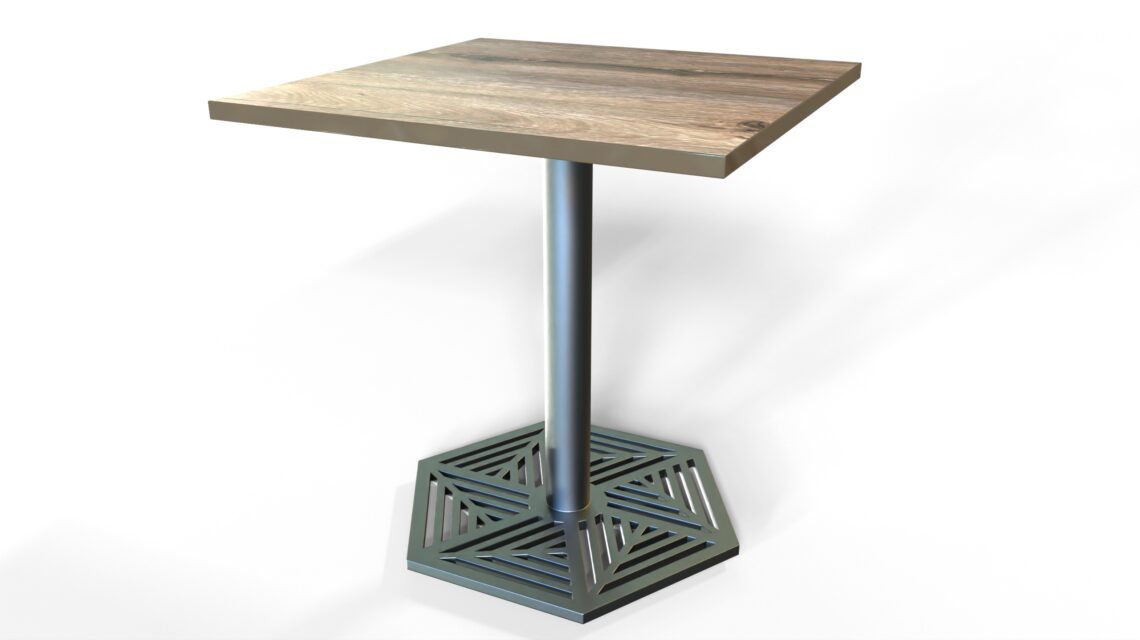 Base pedestal para mesa 55x55 Claudia