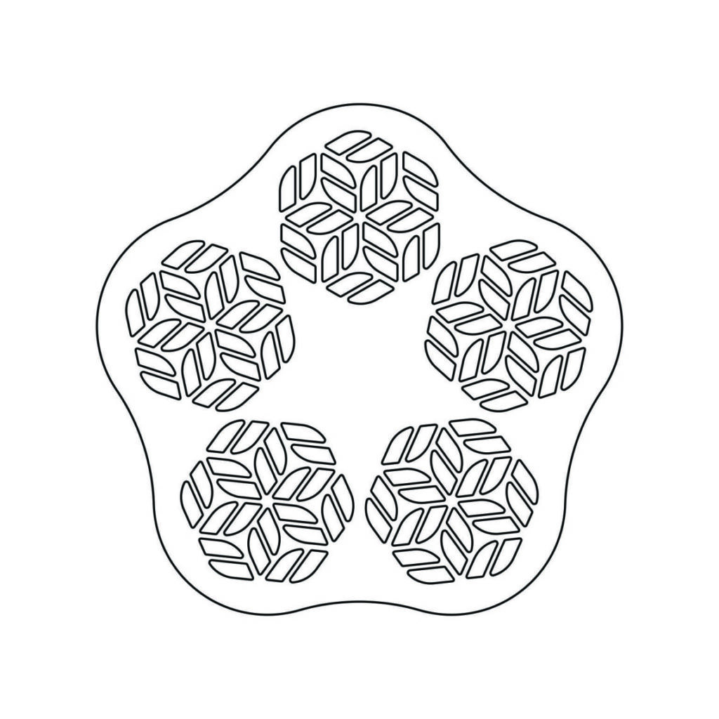 Base pedestal para mesa 55x55 Lucia