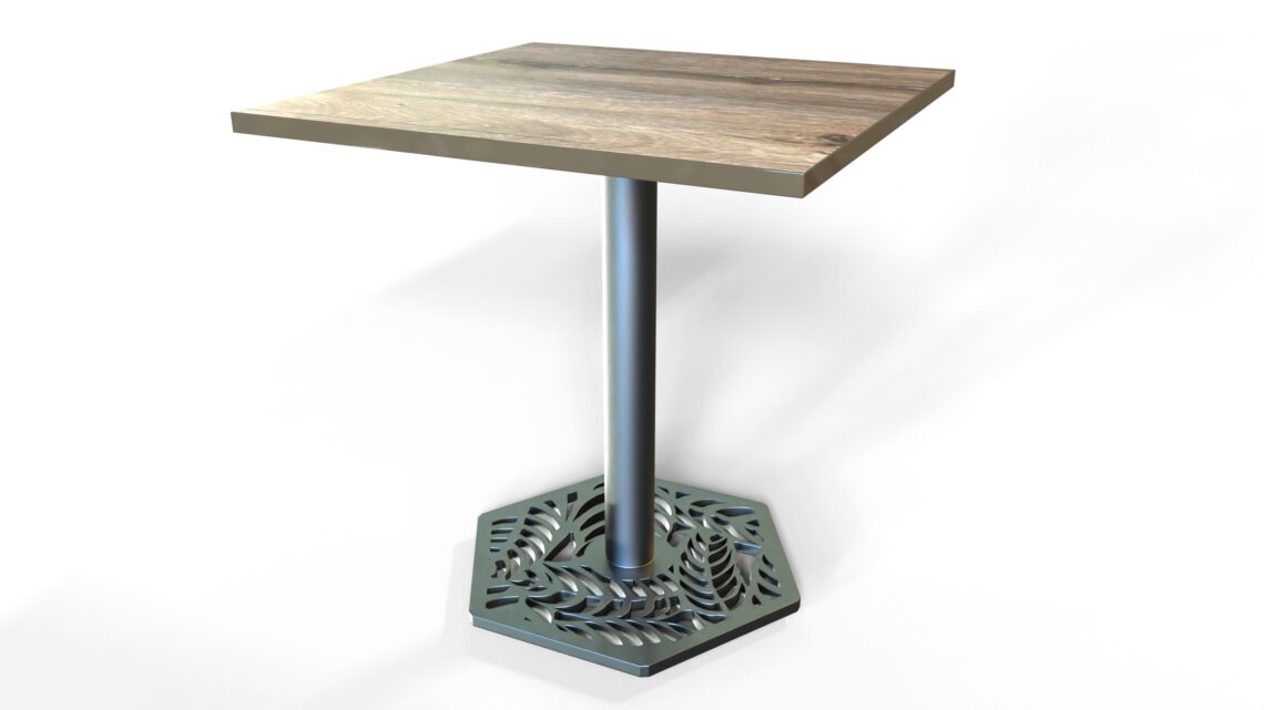 Base pedestal para mesa 55x55 Mariana