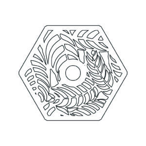 Base pedestal para mesa 55x55 Mariana