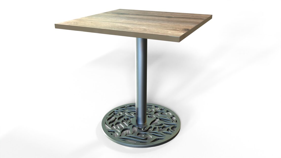 Base pedestal para mesa 55x55 Silvia