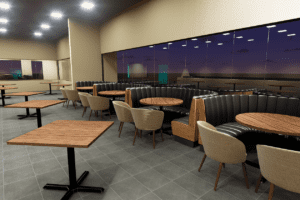 Booth para restaurante