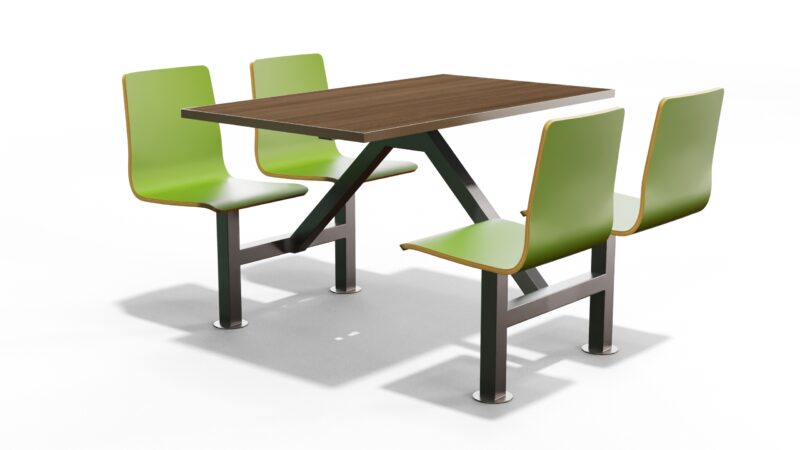 Mesa fija personalizada con diseño exclusivo, estructura robusta y acabado a medida, ideal para restaurantes, oficinas y espacios comerciales.