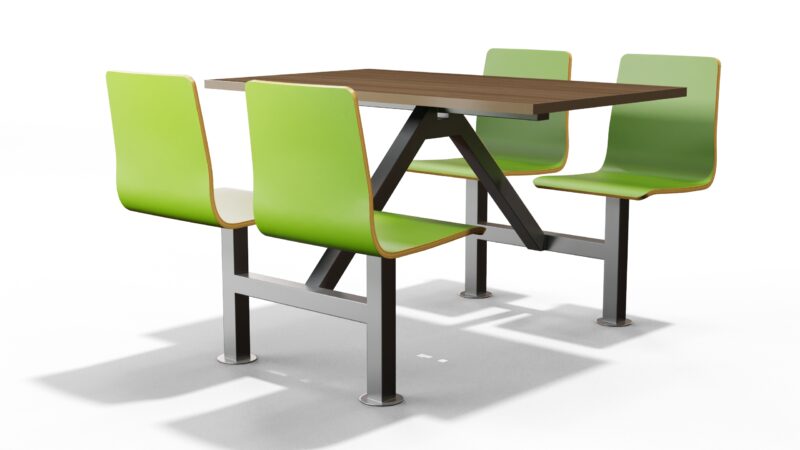 Mesa fija personalizada con diseño exclusivo, estructura robusta y acabado a medida, ideal para restaurantes, oficinas y espacios comerciales.