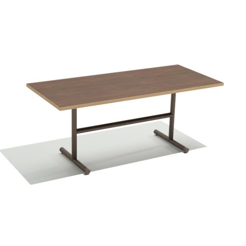 Mesa rectangular clásica para comedor u oficina