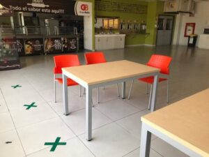 Mesa para comedor industrial